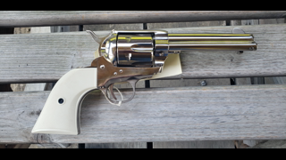 Pietta Nickel  Gun Fighter 1873 .357 Magnum Revolver